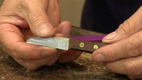 040 thick which puts the sharpened edge just. . Paul sellers marking knife